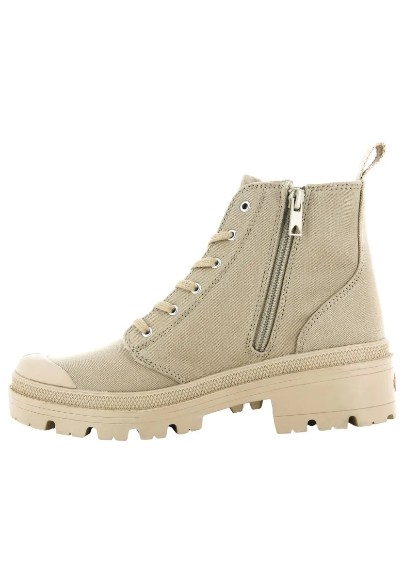 PALLABASE - Plateaustiefelette - caramel