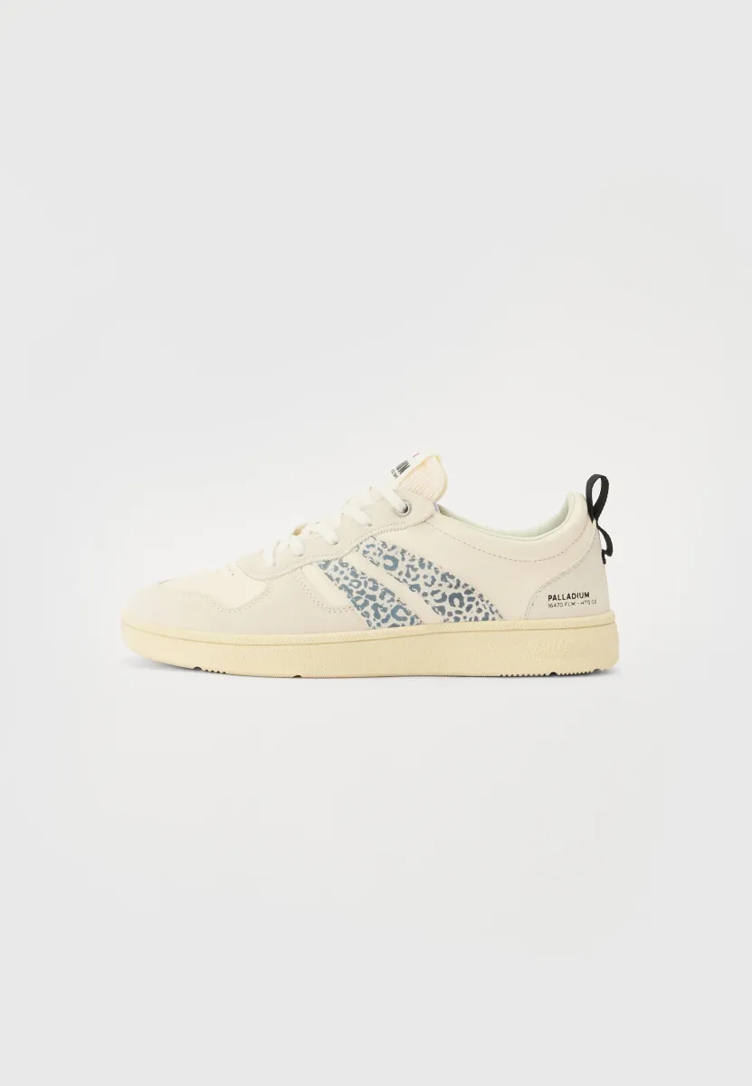 PALLACUP FLAME LEATHER MIX UNISEX - Sneaker low - cream/snow leopard