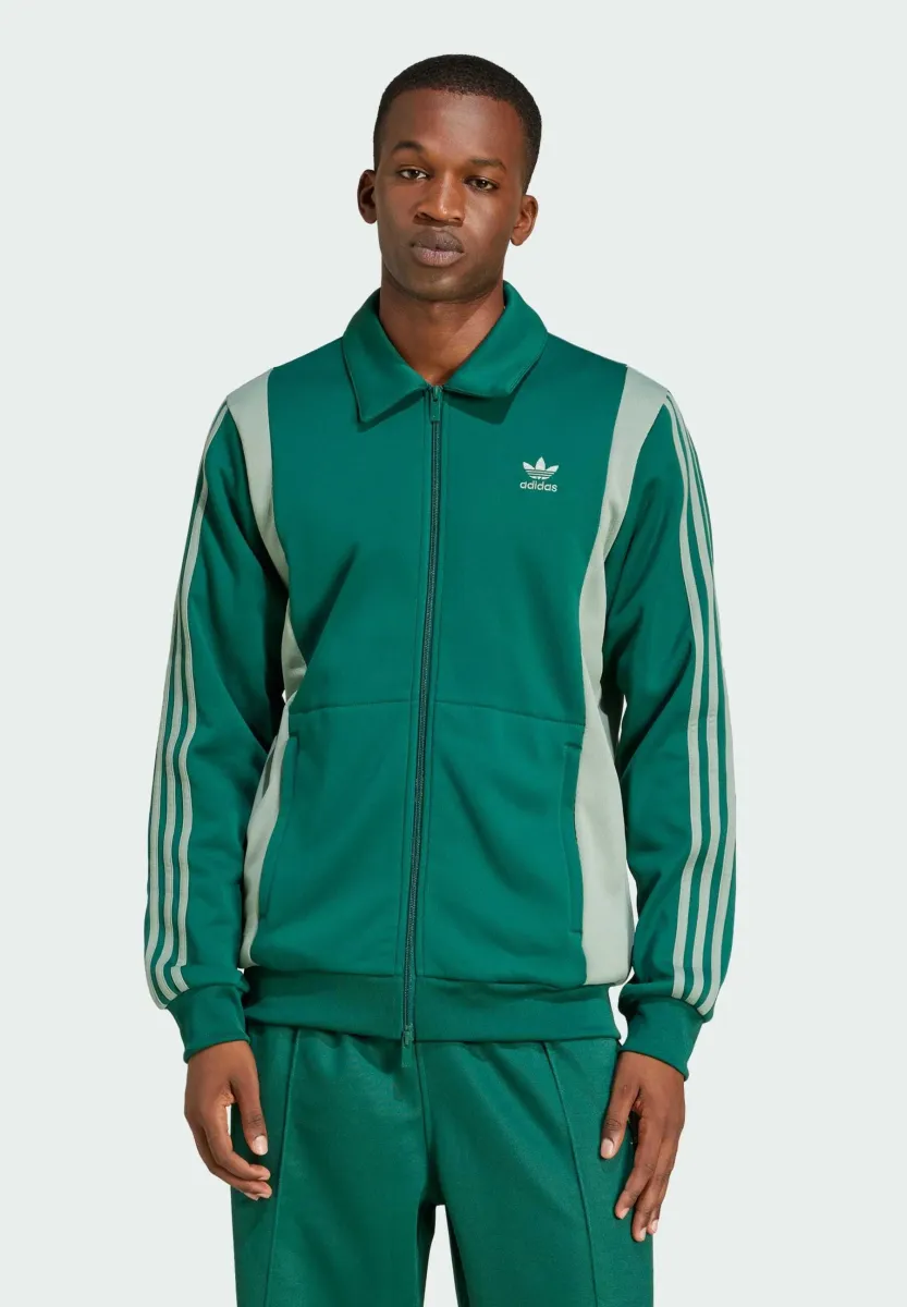 PANEL TRACK - Sweatjacke - collegiate green   silver green