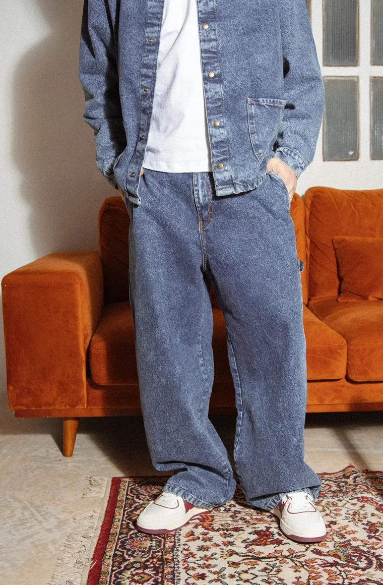 PANT CARPENTER TRICKY LOVE UNISEX - Jeans Relaxed Fit - denim