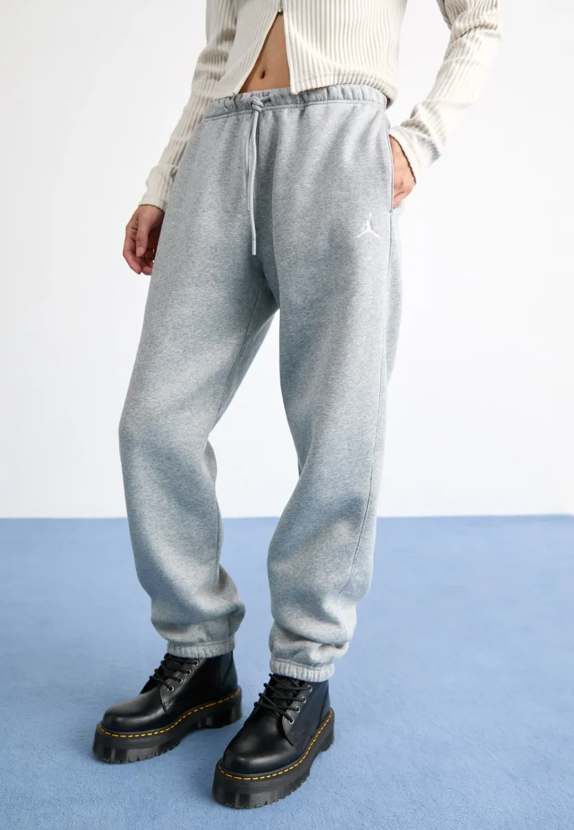 PANT - Jogginghose - dark grey heather/white