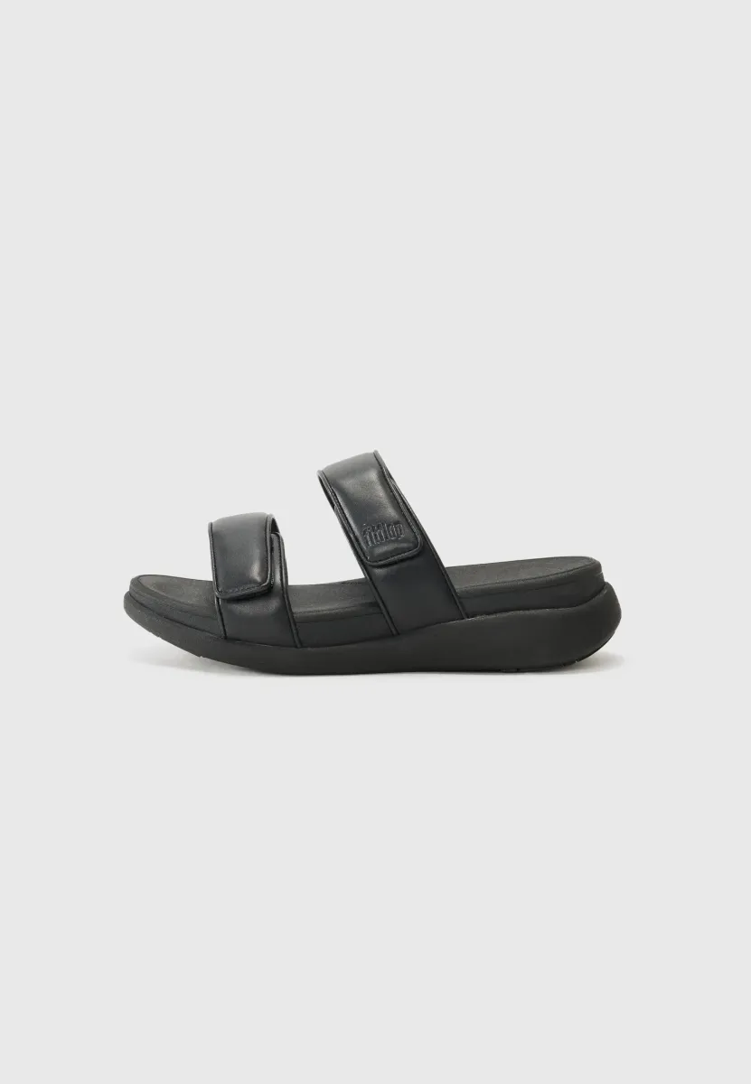 Pantolette flach - all black