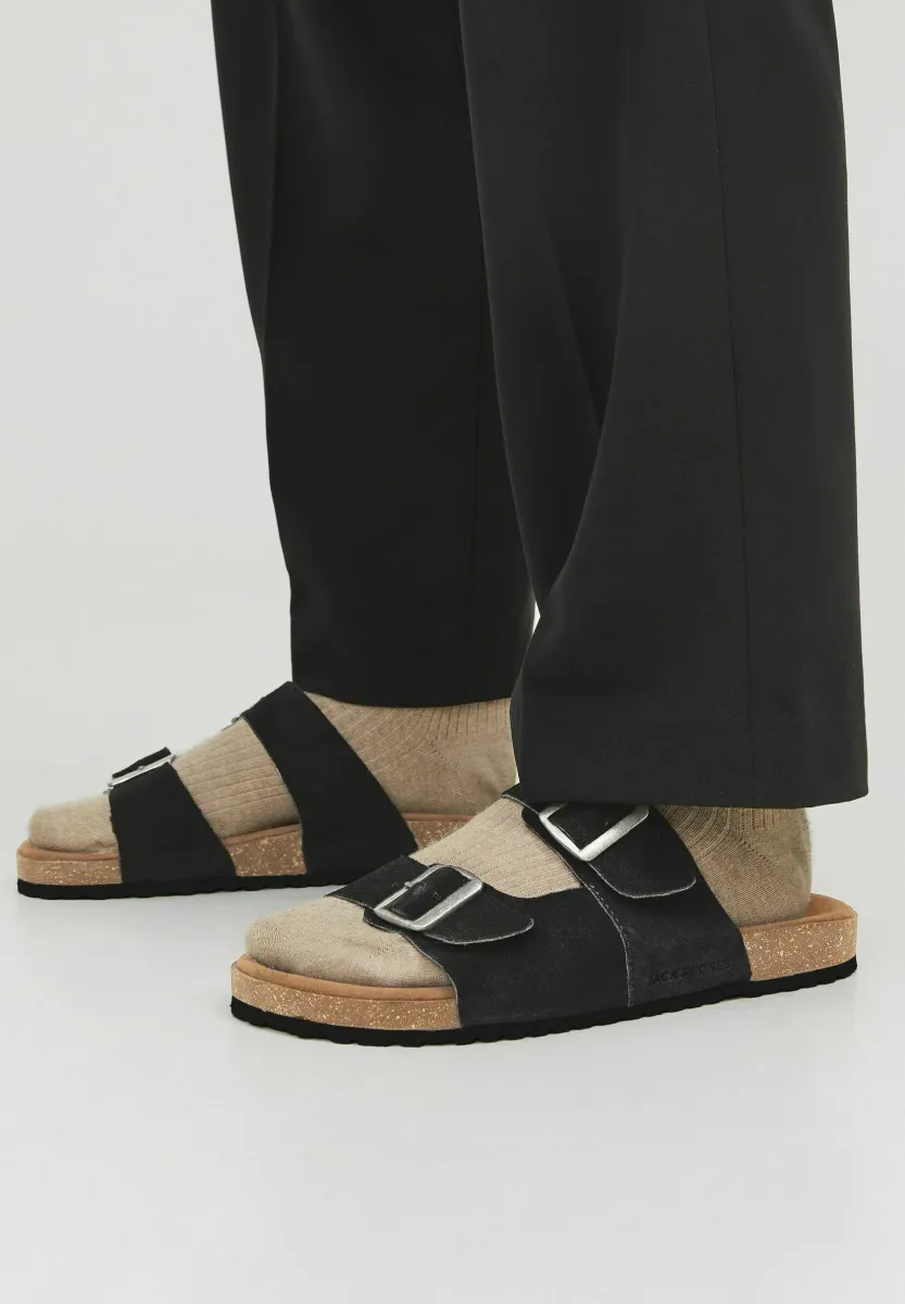 Pantolette flach - anthracite