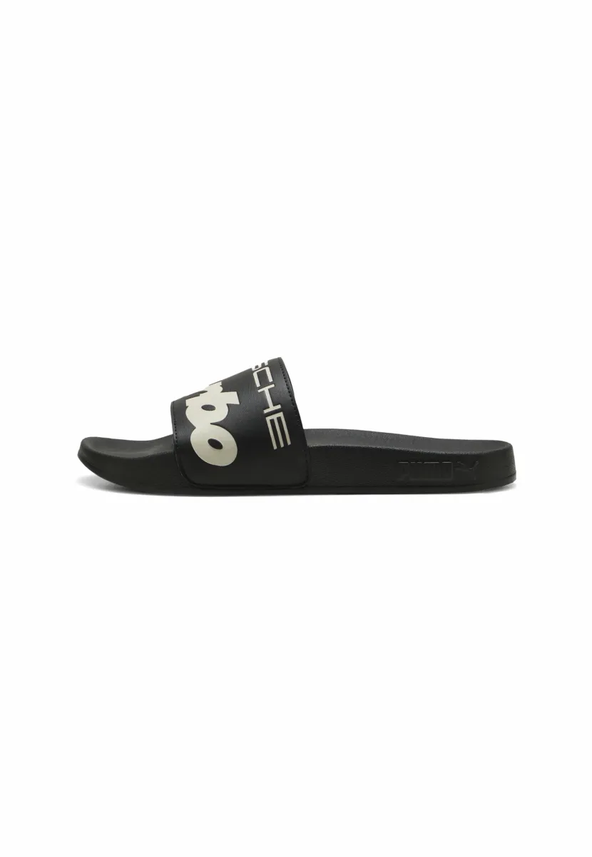 Pantolette flach - black alpine snow