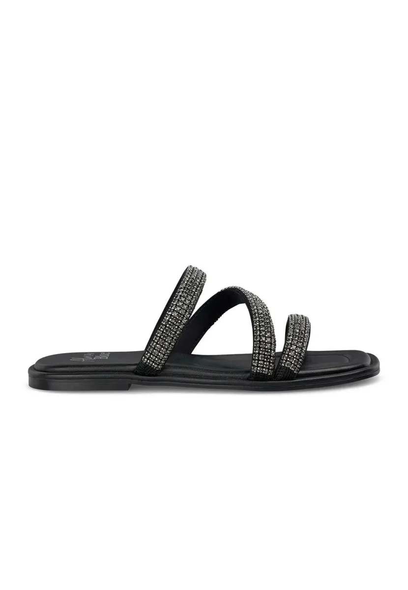 Pantolette flach - black