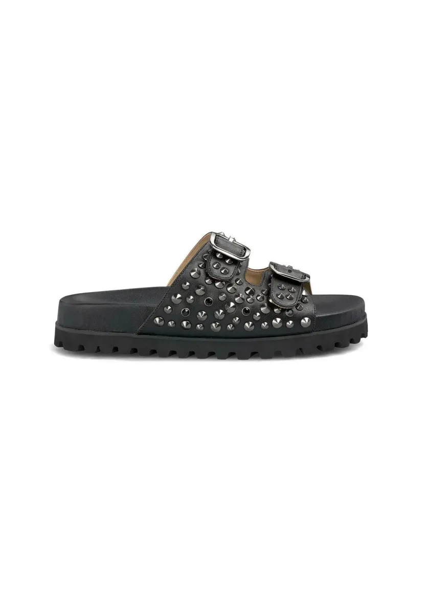 Pantolette flach - black