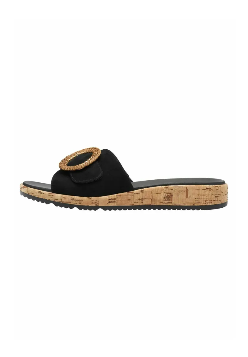 Pantolette flach - black