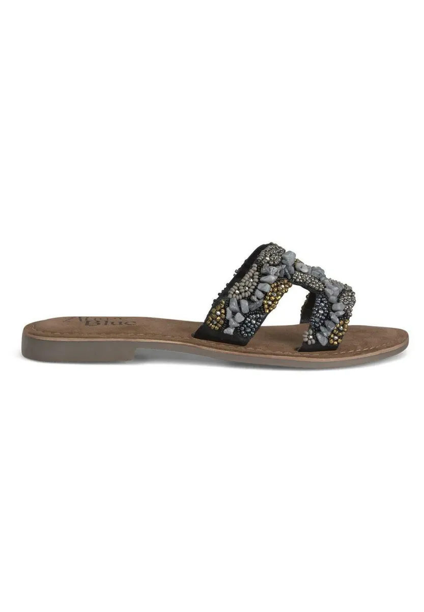 Pantolette flach - black