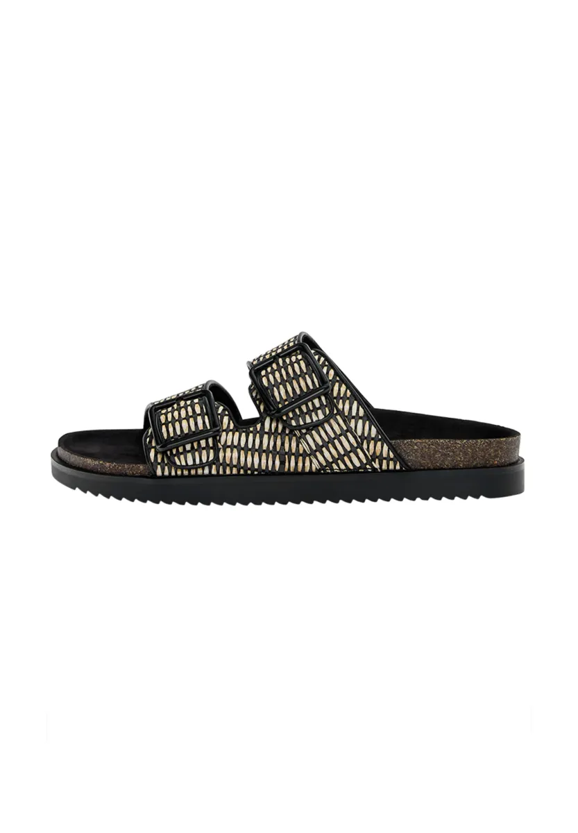 Pantolette flach - black