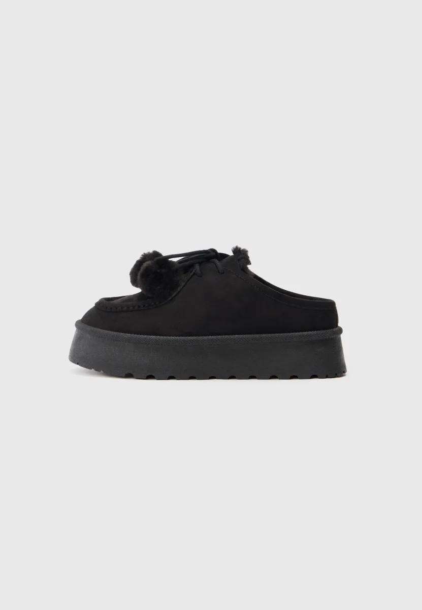 Pantolette flach - black