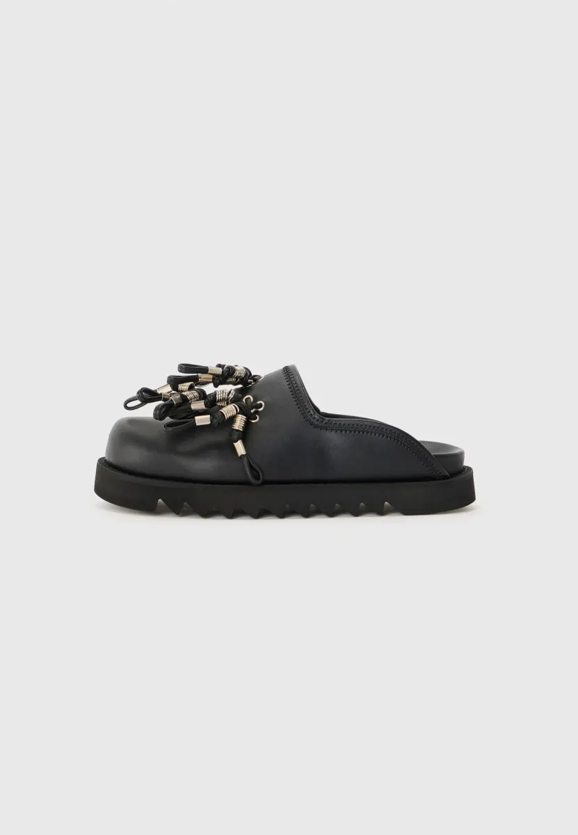 Pantolette flach - black