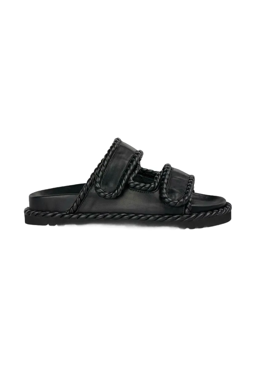 Pantolette flach - black