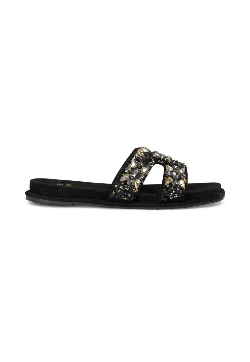 Pantolette flach - black