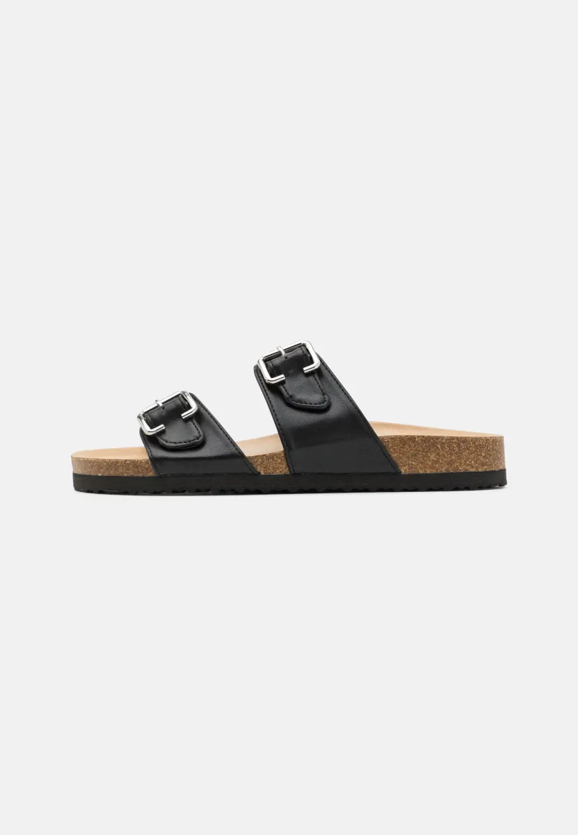 Pantolette flach - black