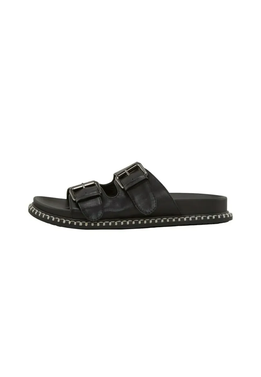 Pantolette flach - black