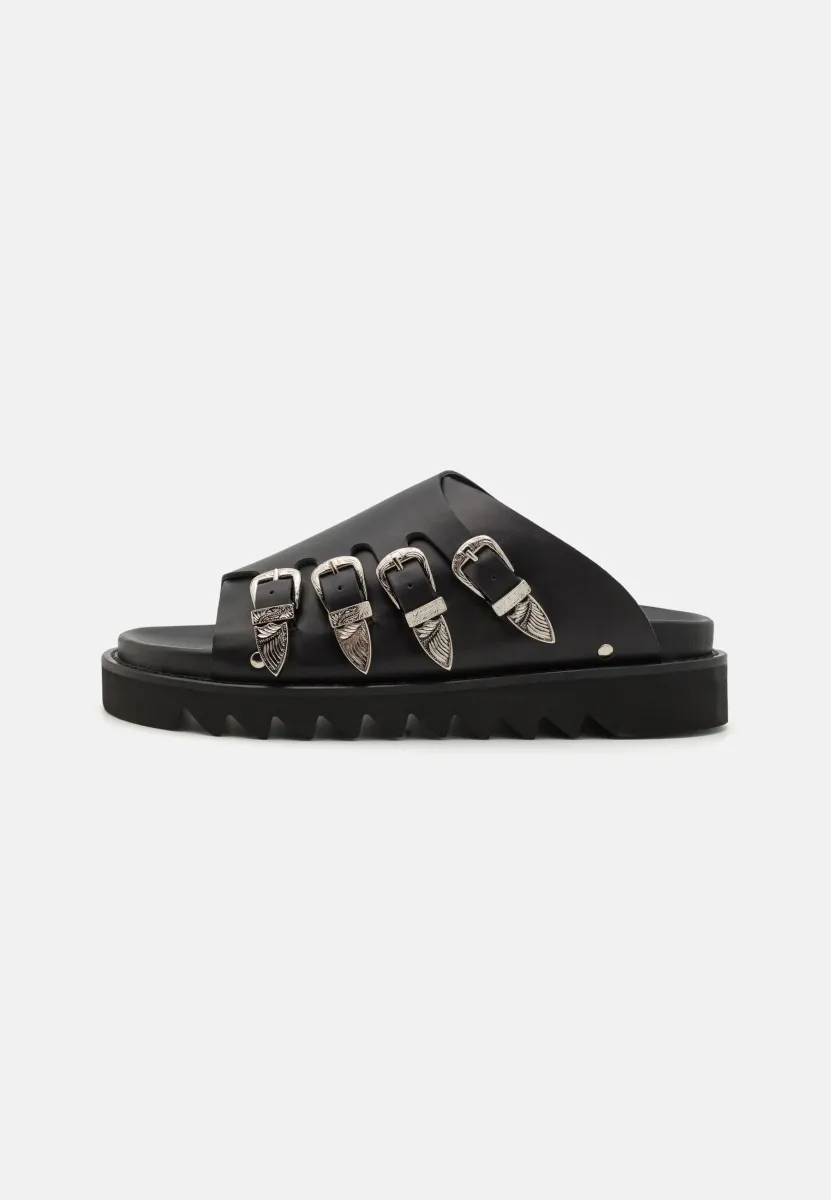 Pantolette flach - black