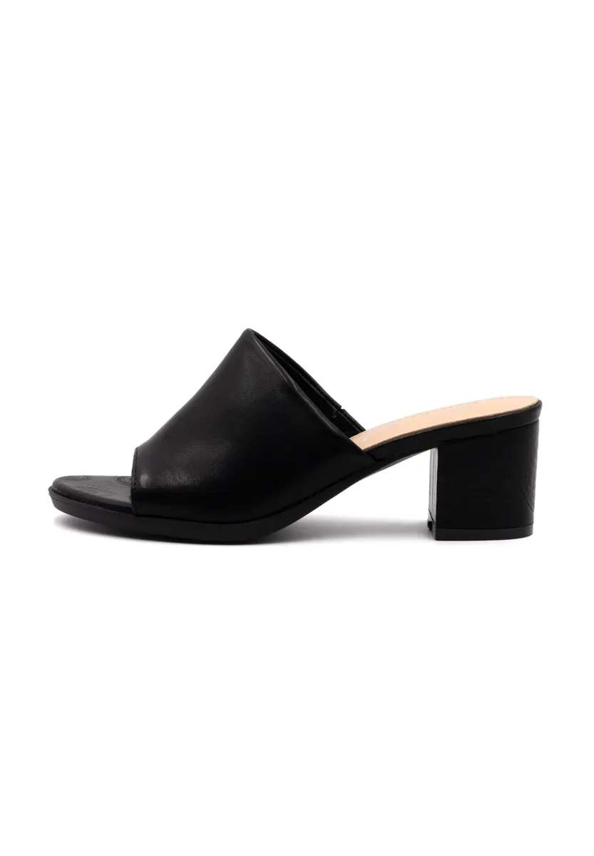 Pantolette flach - black