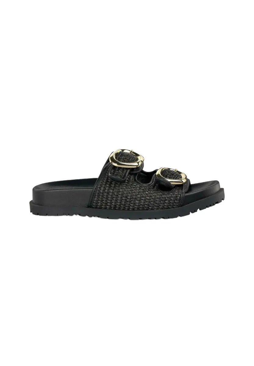 Pantolette flach - black