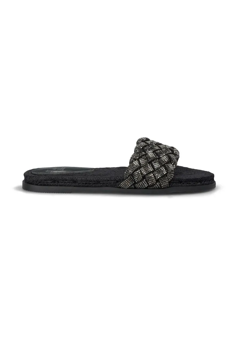 Pantolette flach - black