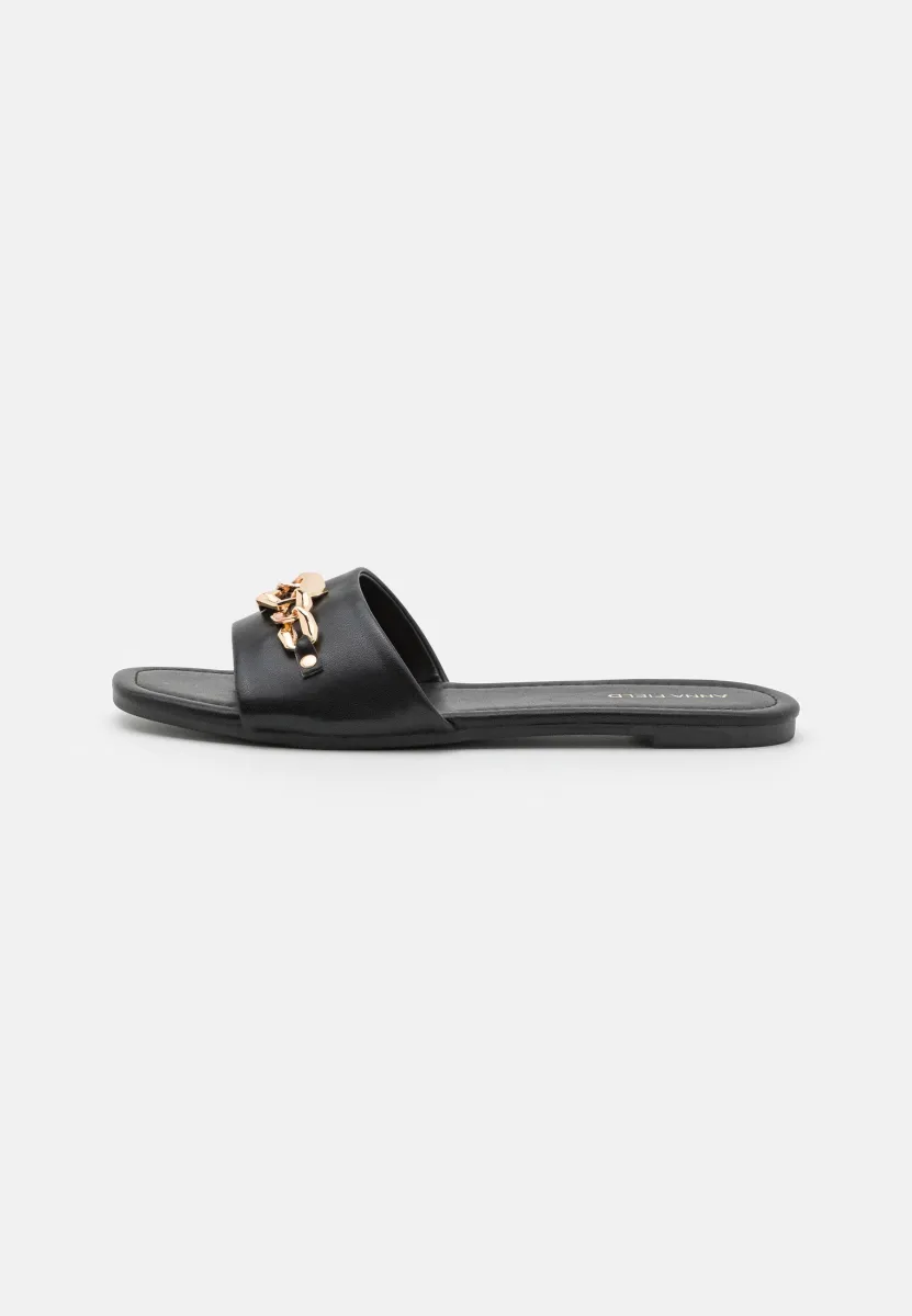 Pantolette flach - black
