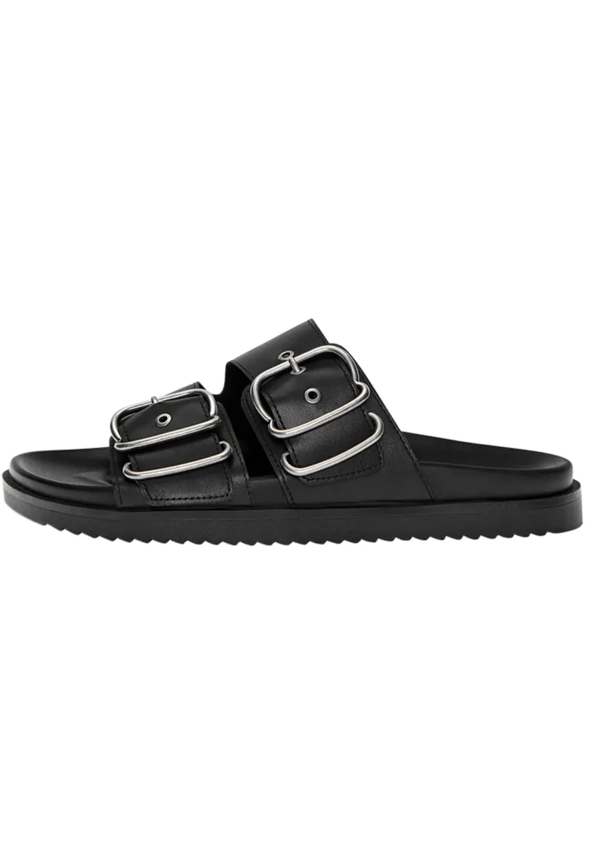 Pantolette flach - black
