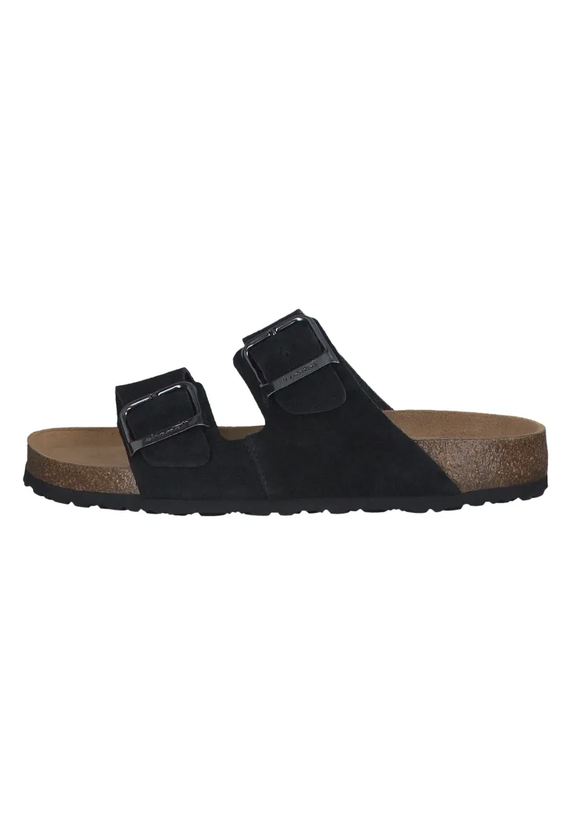 Pantolette flach - black