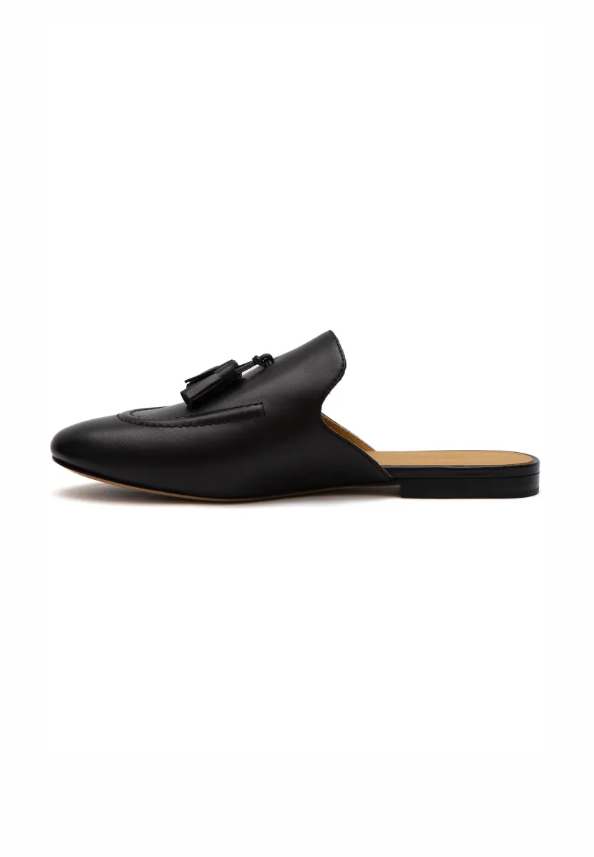 Pantolette flach - black