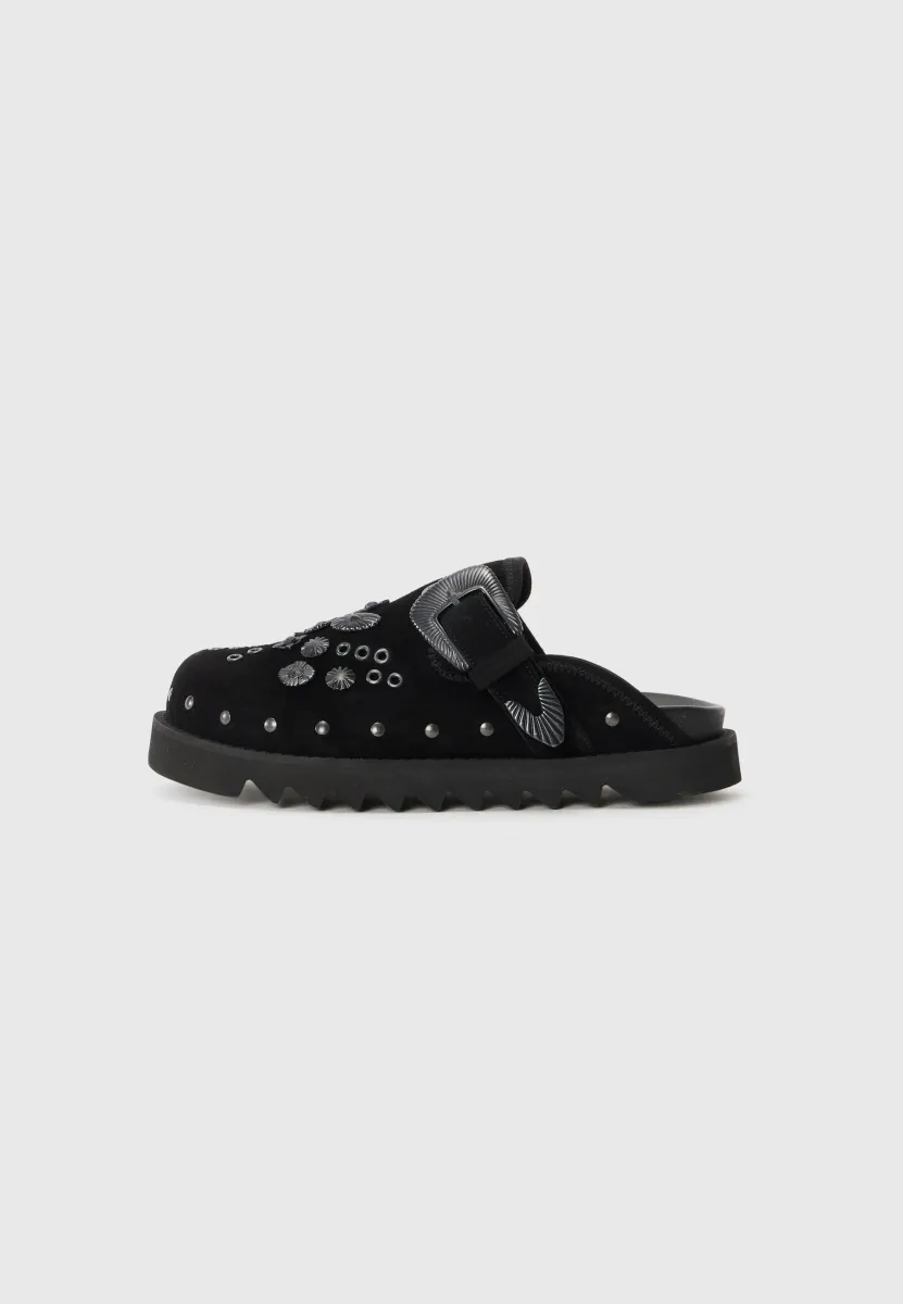 Pantolette flach - black