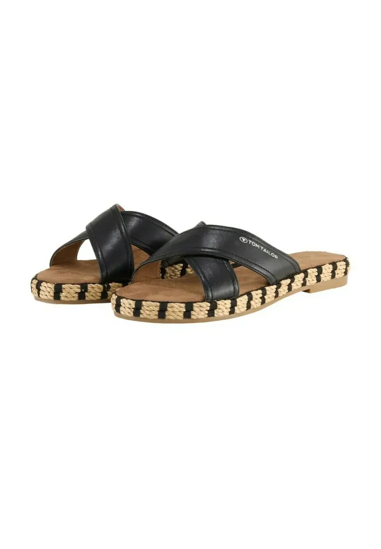 Pantolette flach - black