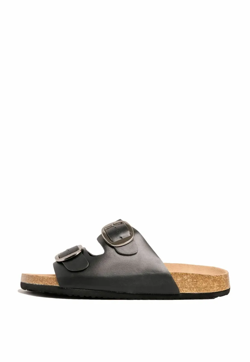Pantolette flach - black