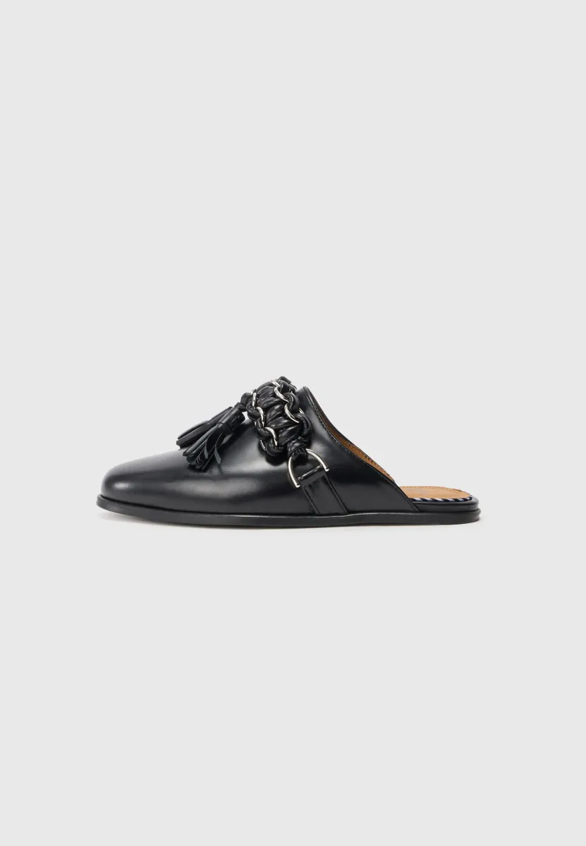 Pantolette flach - black
