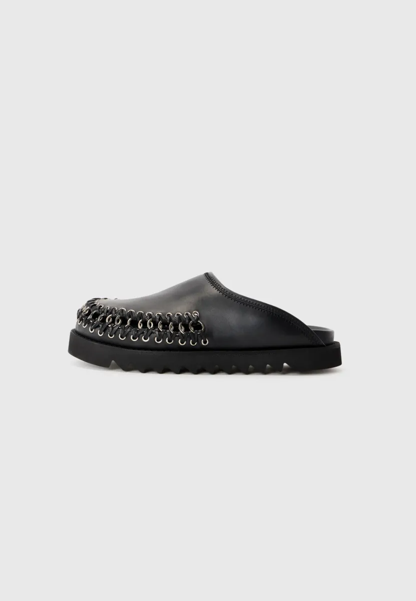 Pantolette flach - black