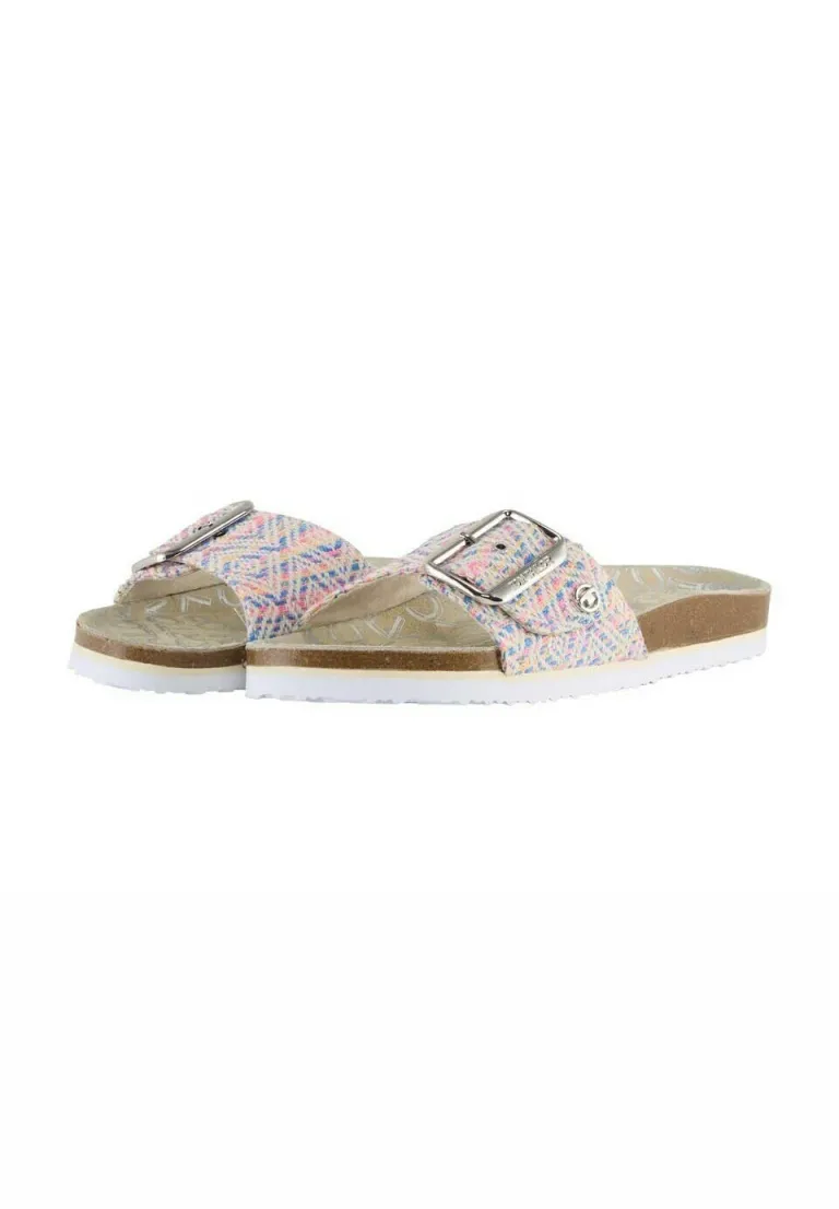 Pantolette flach - blue multi