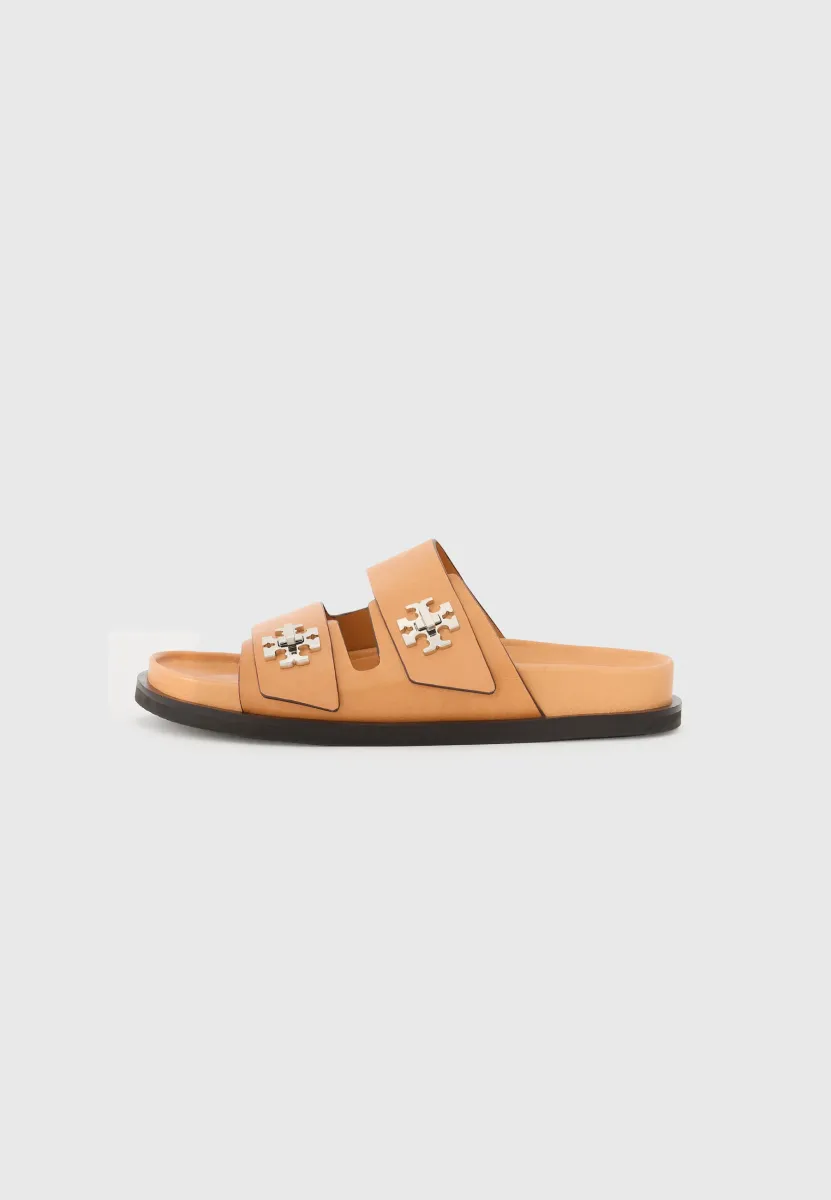 Pantolette flach - camello