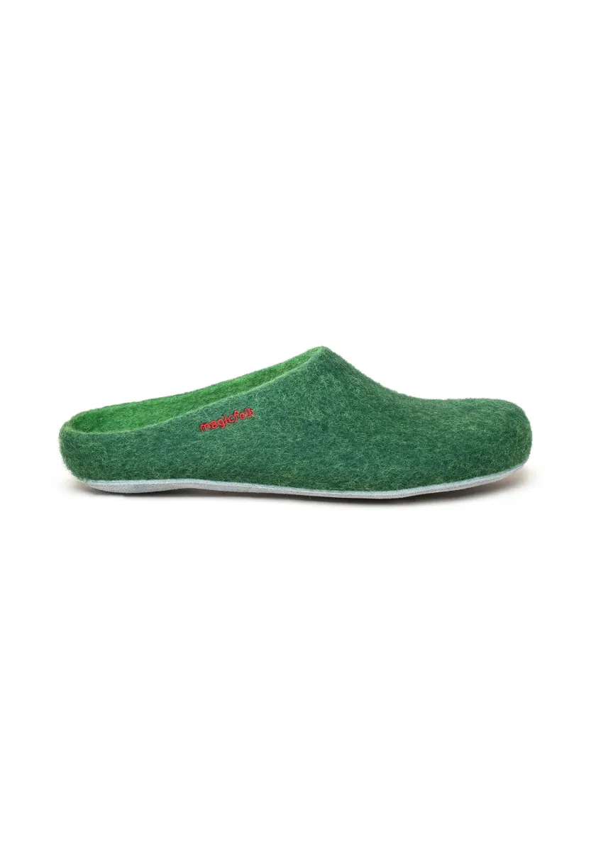 Pantolette flach - dark green