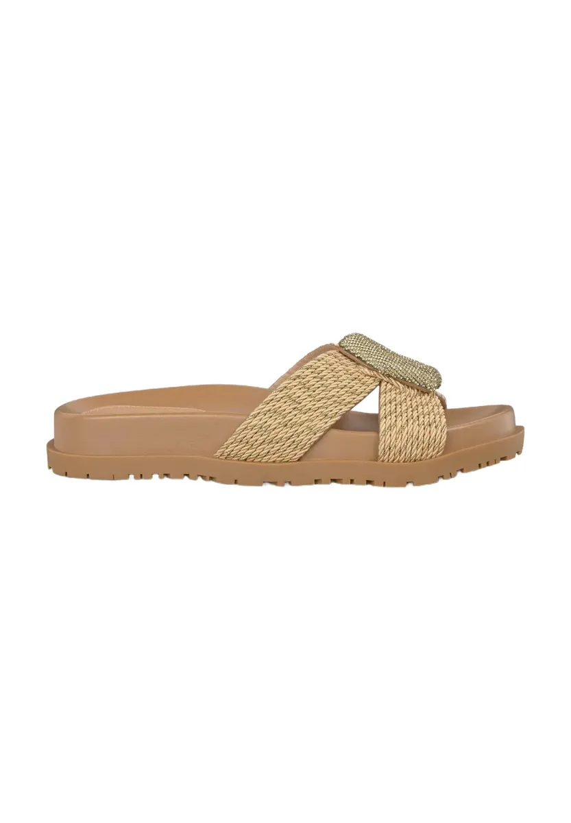 Pantolette flach - dorado