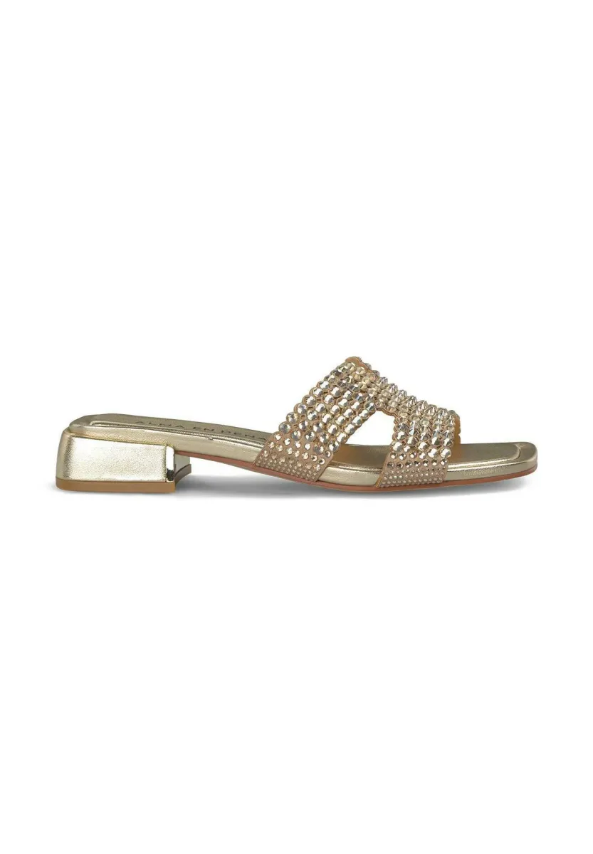 Pantolette flach - dorado