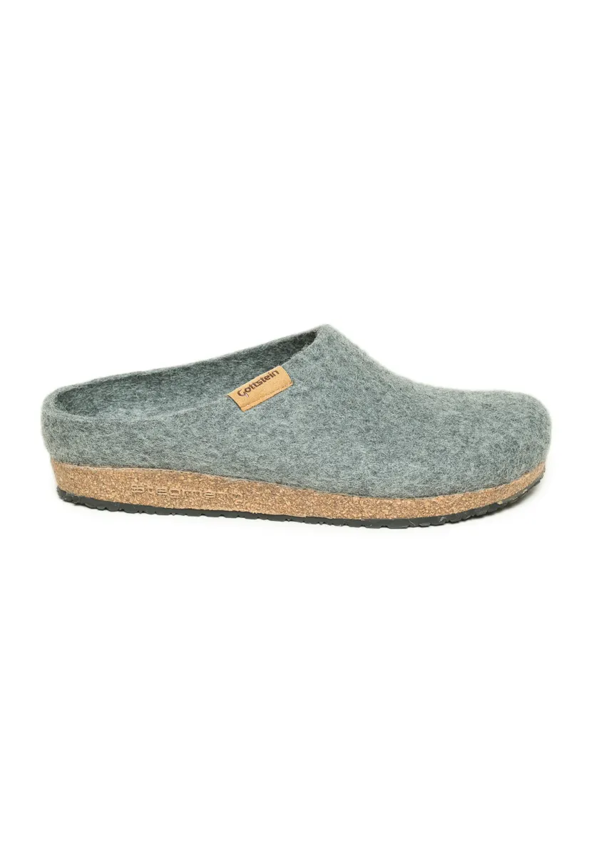 Pantolette flach - grey