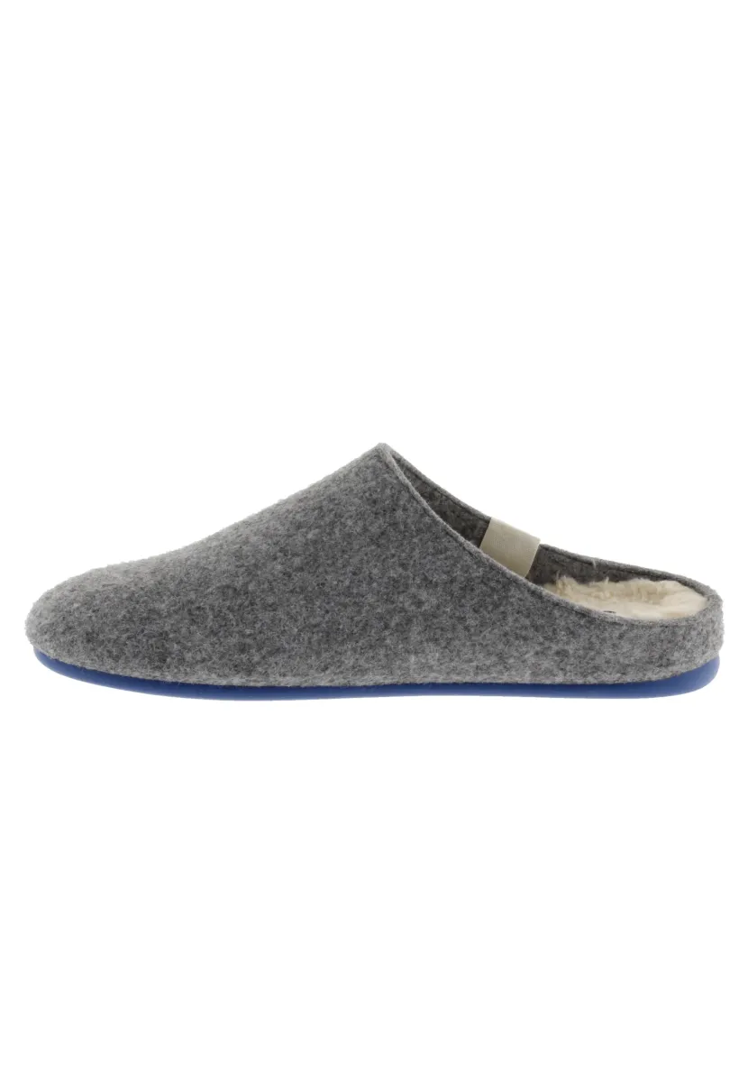 Pantolette flach - gris