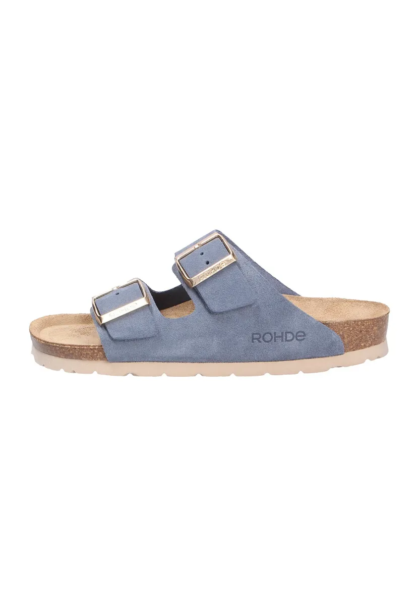 Pantolette flach - jeans