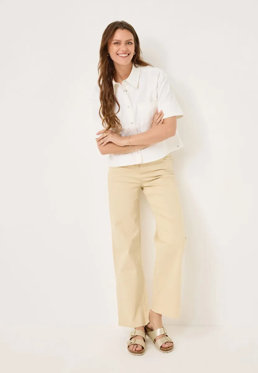 Pantolette flach - light gold