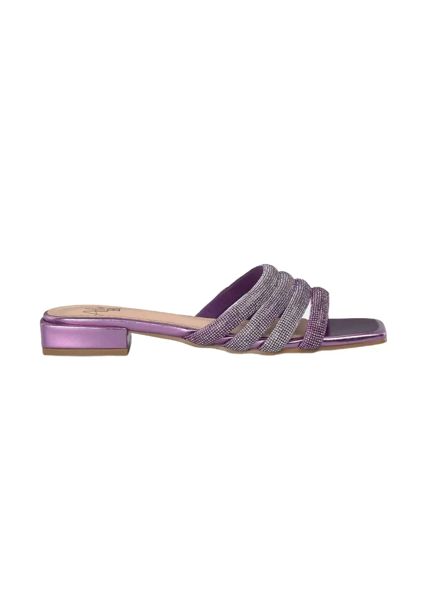 Pantolette flach - morado