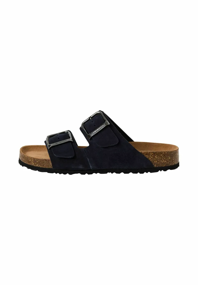 Pantolette flach - navy