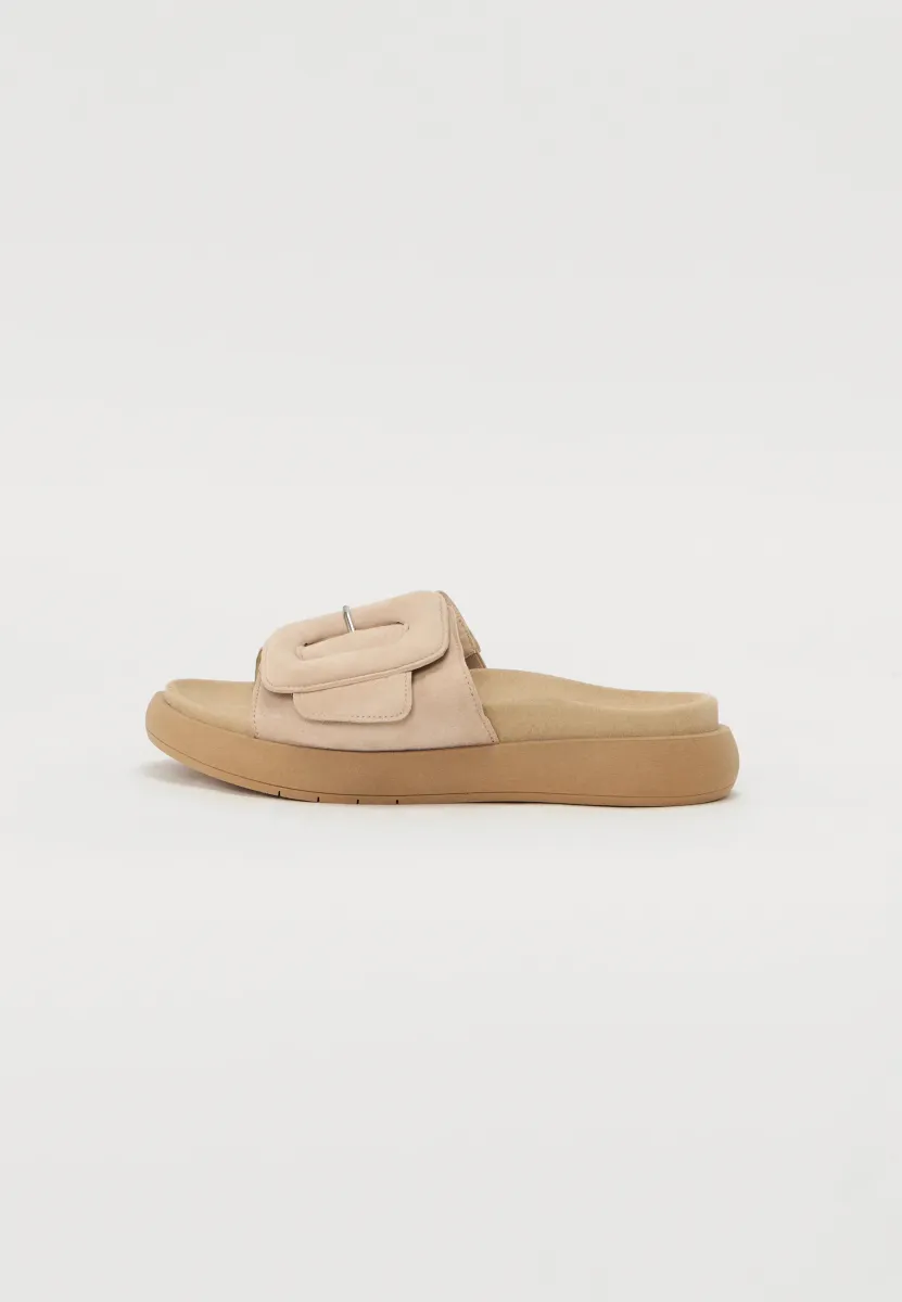 Pantolette flach - oak