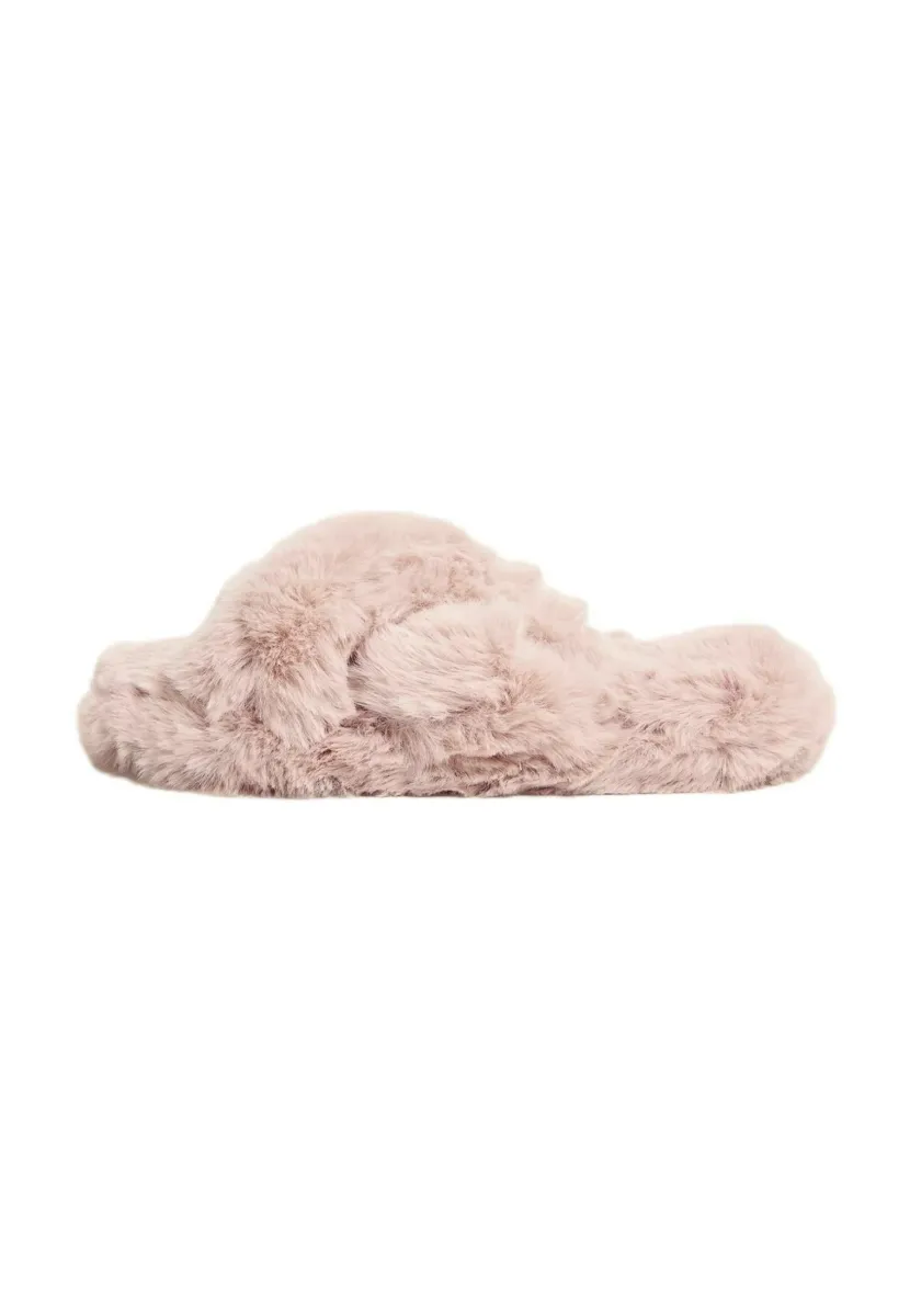 Pantolette flach - pink