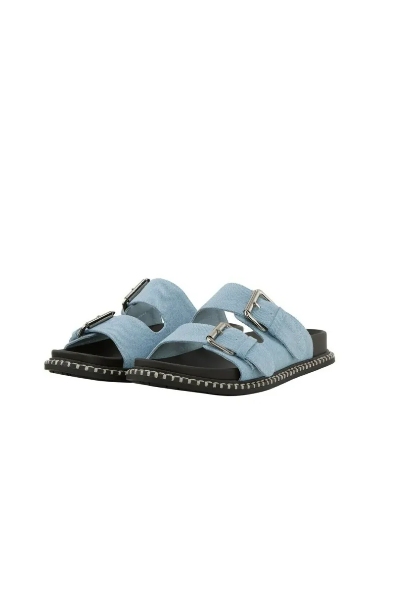 Pantolette flach - sky