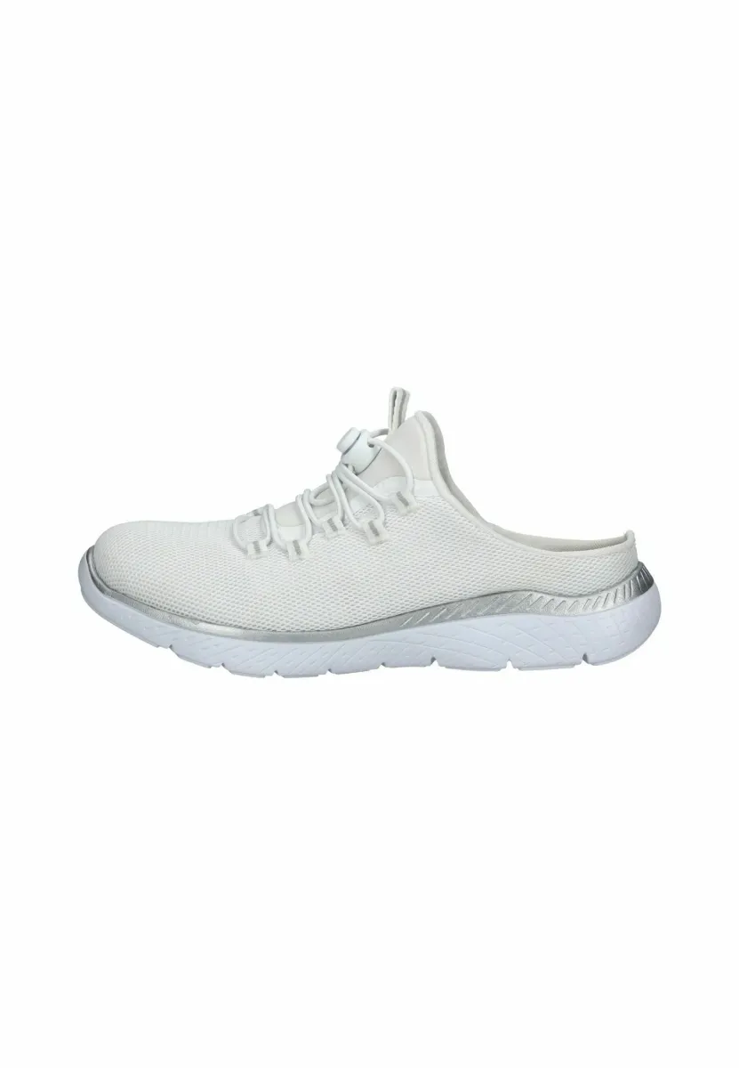 Pantolette flach - weiss weiss reinweiss