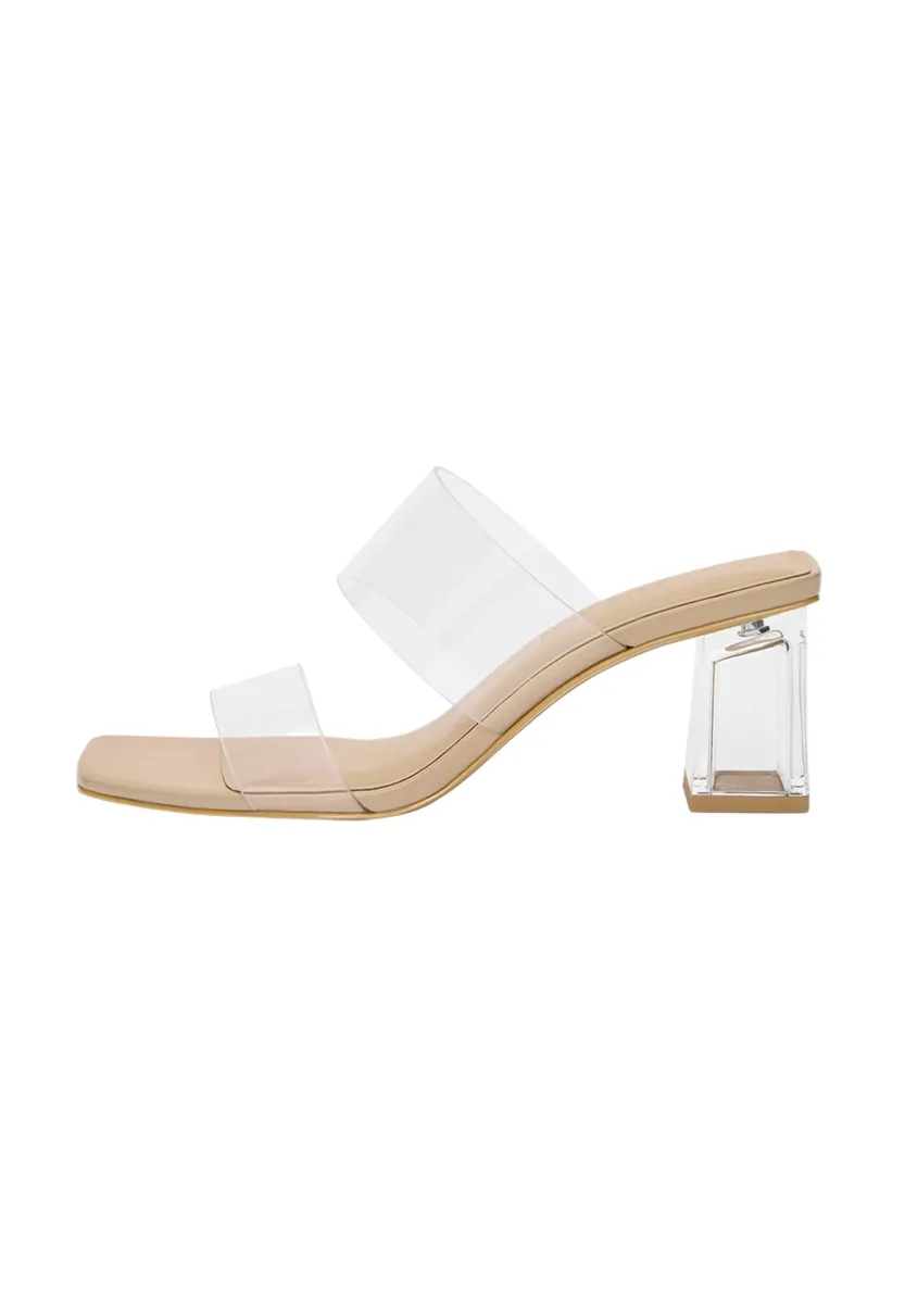 Pantolette hoch - beige