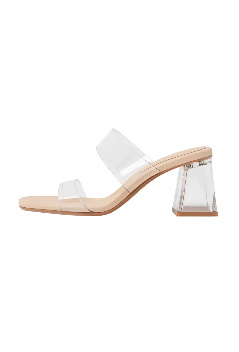 Pantolette hoch - beige