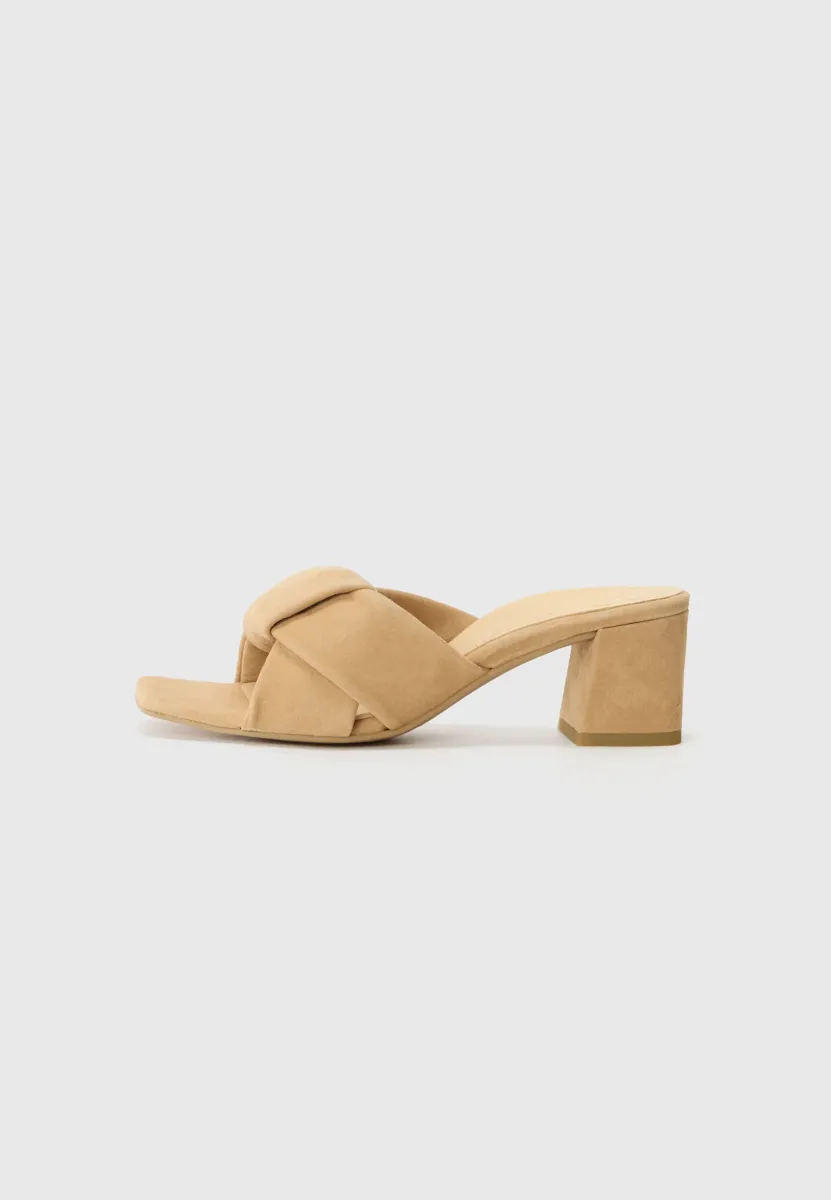 Pantolette hoch - beige